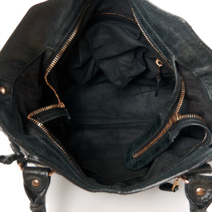 Balenciaga Agneau Giant 12 Rose Gold Hardware Town Black 6 of 13