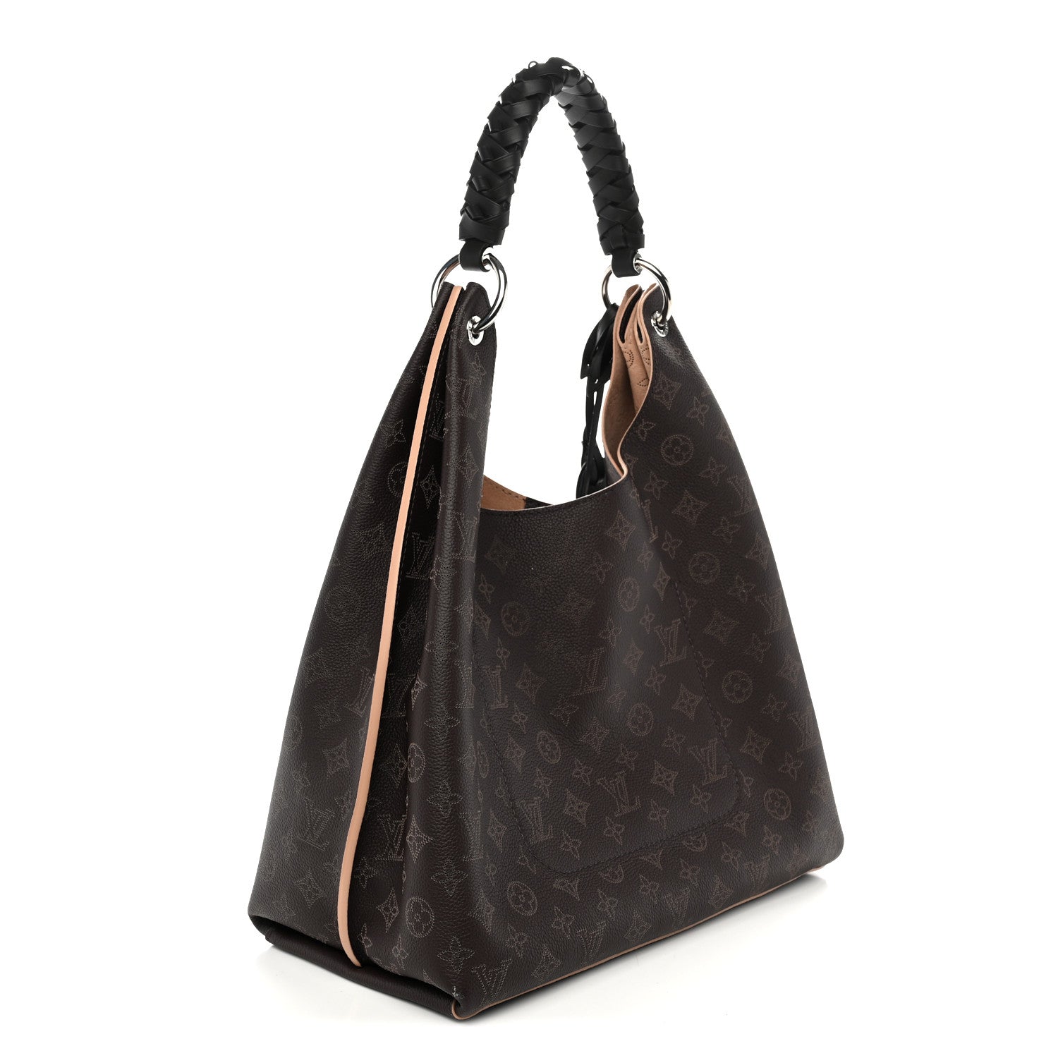 Louis Vuitton Mahina Carmel Hobo Chocolate 3 of 10
