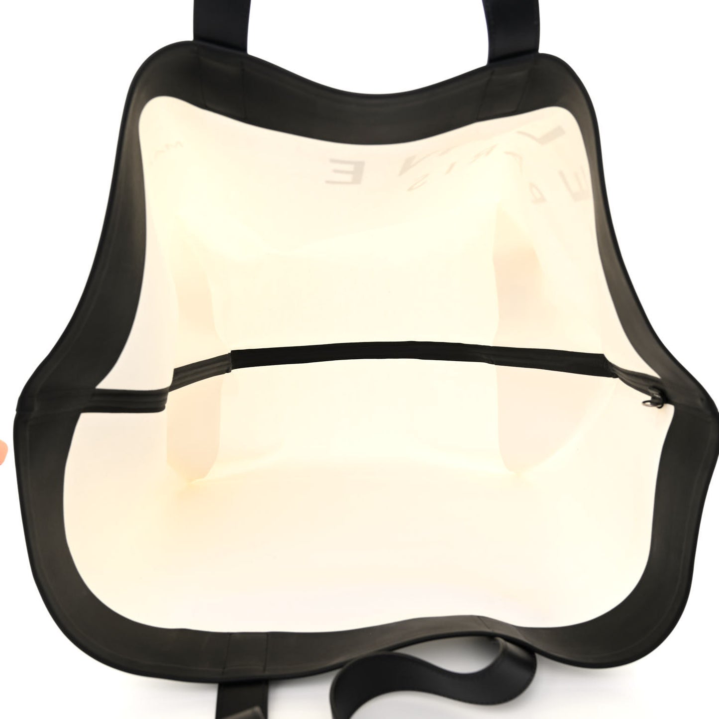 Textile Medium Made In Tote White Black