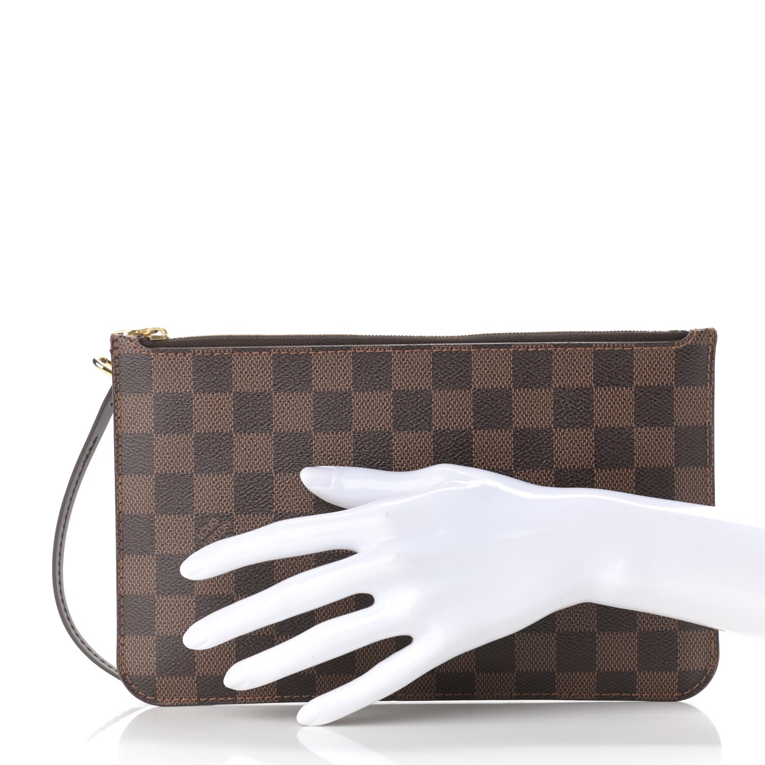 Louis Vuitton Damier Ebene Neverfull MM GM Pochette 2 of 9