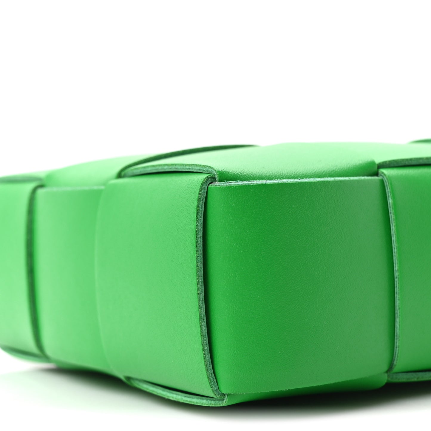 Calfskin Maxi Intrecciato Mini Vertical Cassette Crossbody Bag Parakeet