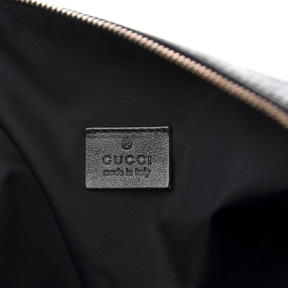 Gucci Nylon Guccissima Zip Top Pouch Black 6 of 7