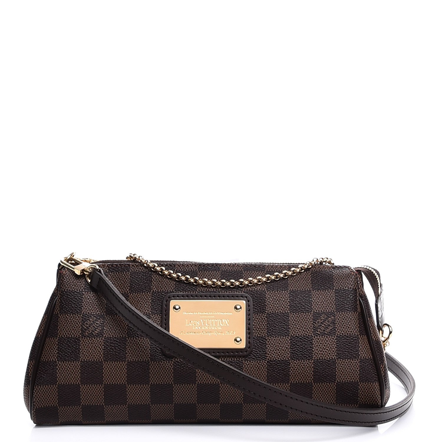 Louis Vuitton Damier Ebene Eva Clutch 1 of 7