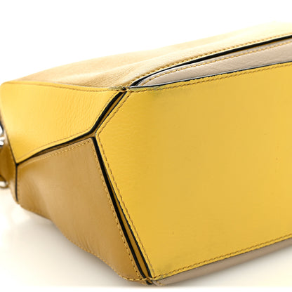 Loewe Grained Calfskin Small Puzzle Bag Ocre Yellow 9 of 13