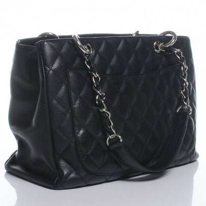 Chanel Caviar Grand Shopping Tote GST Black 3 of 7