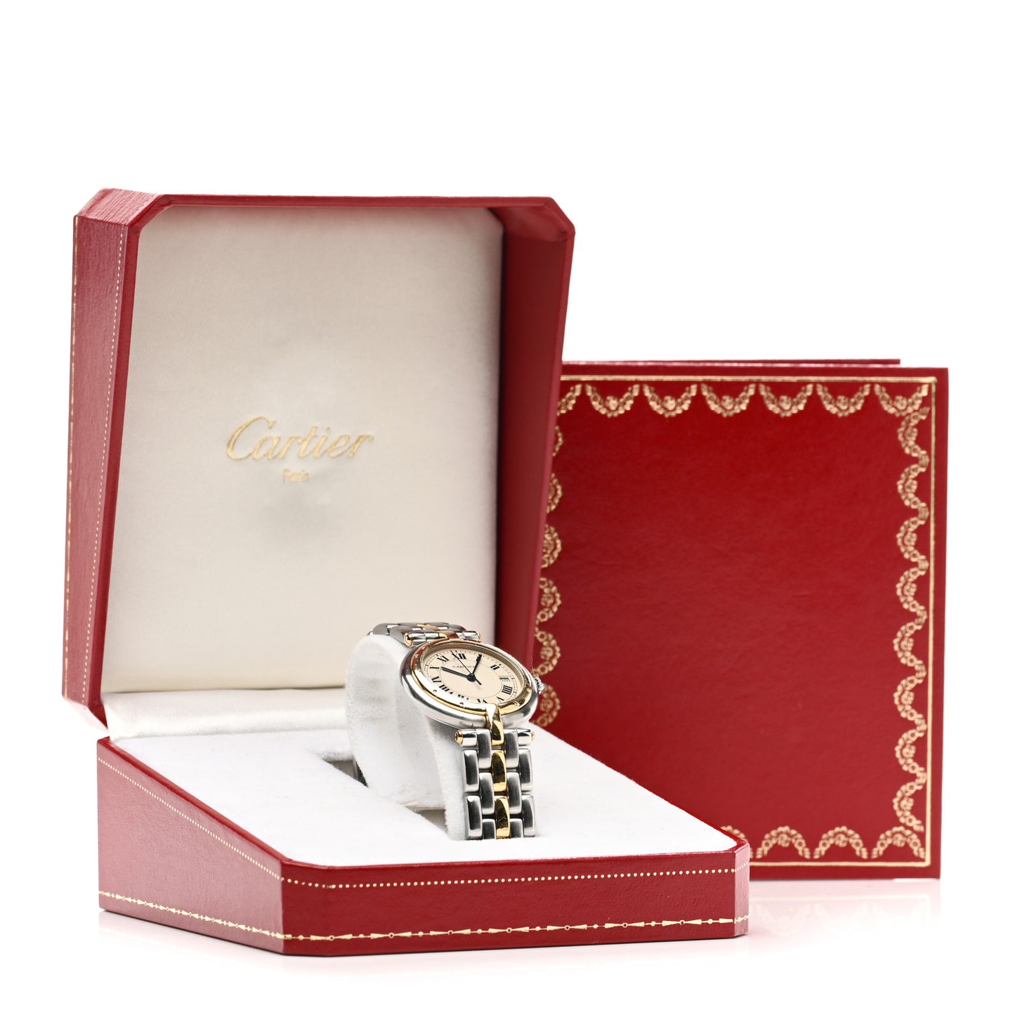 Stainless Steel 18K Yellow Gold 29mm Panthere Vendome Quartz Watch