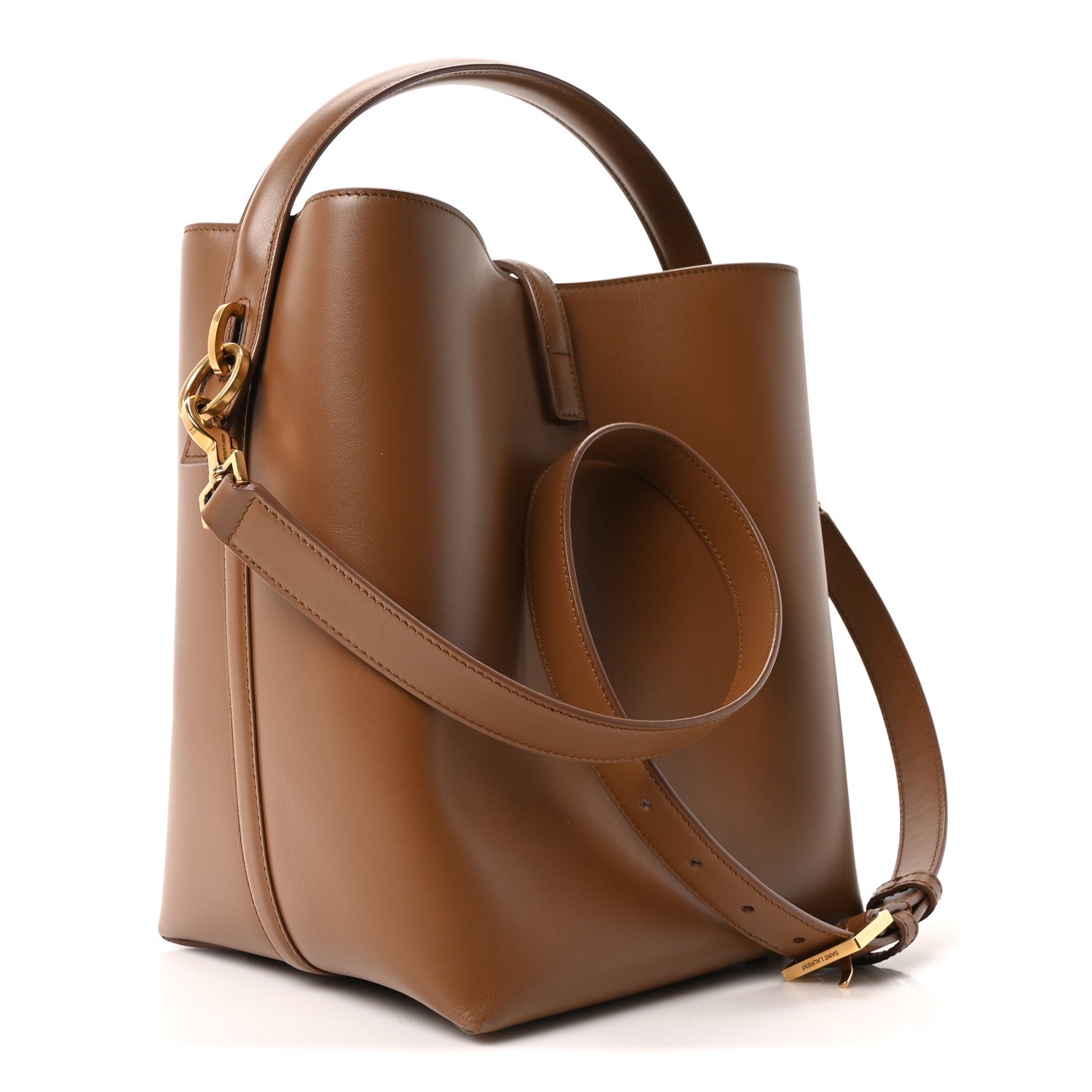 Saint Laurent Shiny Calfskin Le 37 Bucket Bag Fox 4 of 10