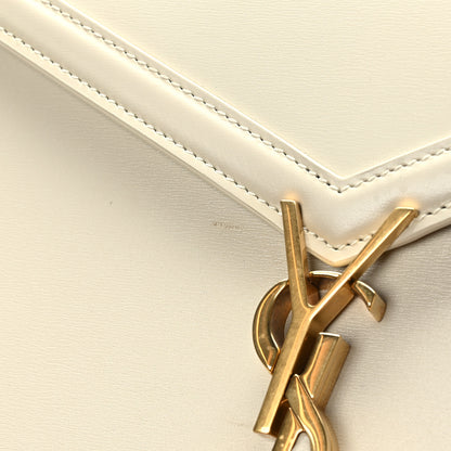 Saint Laurent Smooth Calfskin Monogram Cassandra Clasp Bag Crema Soft 11 of 11