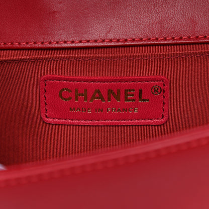 Chanel Calfskin Quilted Medium Boy Flap Red 6 of 13