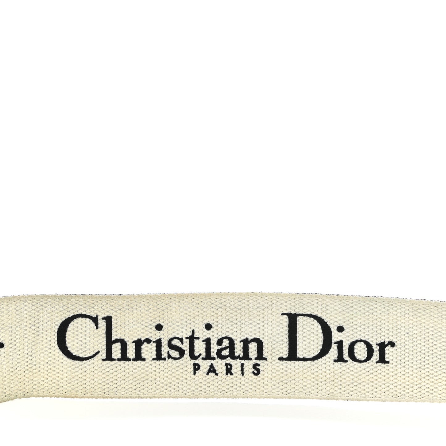 Canvas Embroidered Shoulder Strap Black Ultramatte