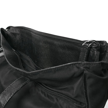 Prada Nylon Saffiano Front Pocket Tote Black 13 of 13