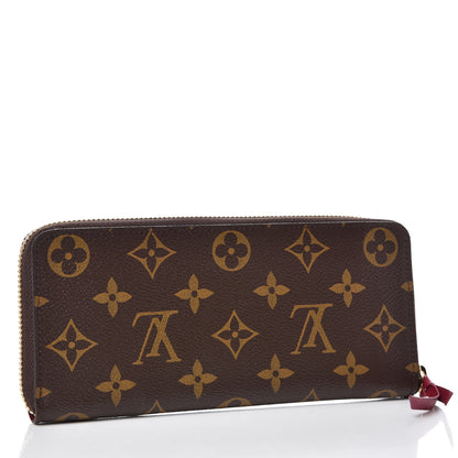 Louis Vuitton Monogram Clemence Wallet Fuchsia 3 of 8