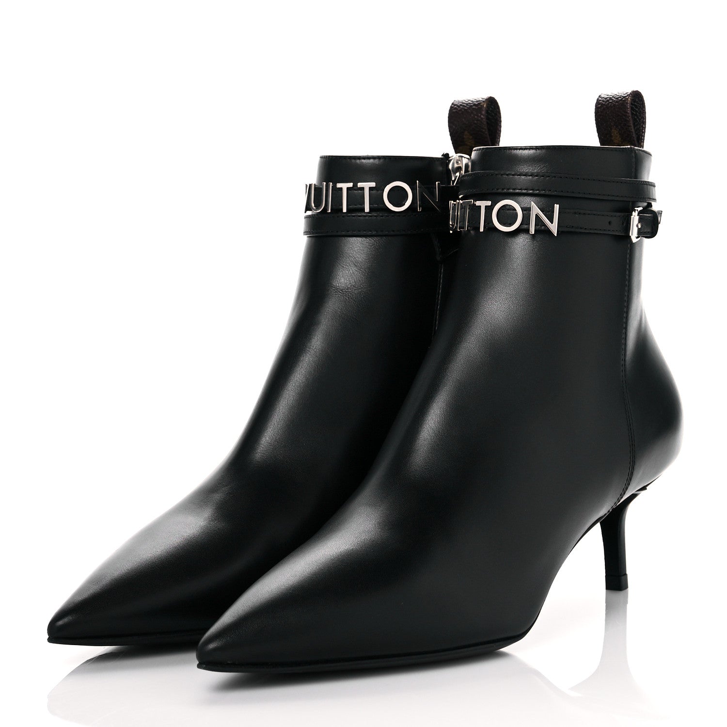 Louis Vuitton Calfskin Call Back Ankle Boots 36 Black 3 of 9