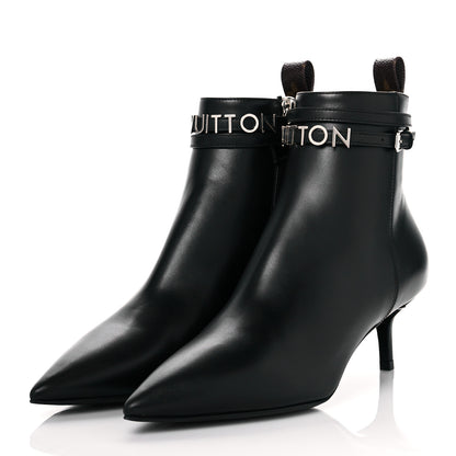Louis Vuitton Calfskin Call Back Ankle Boots 36 Black 3 of 9