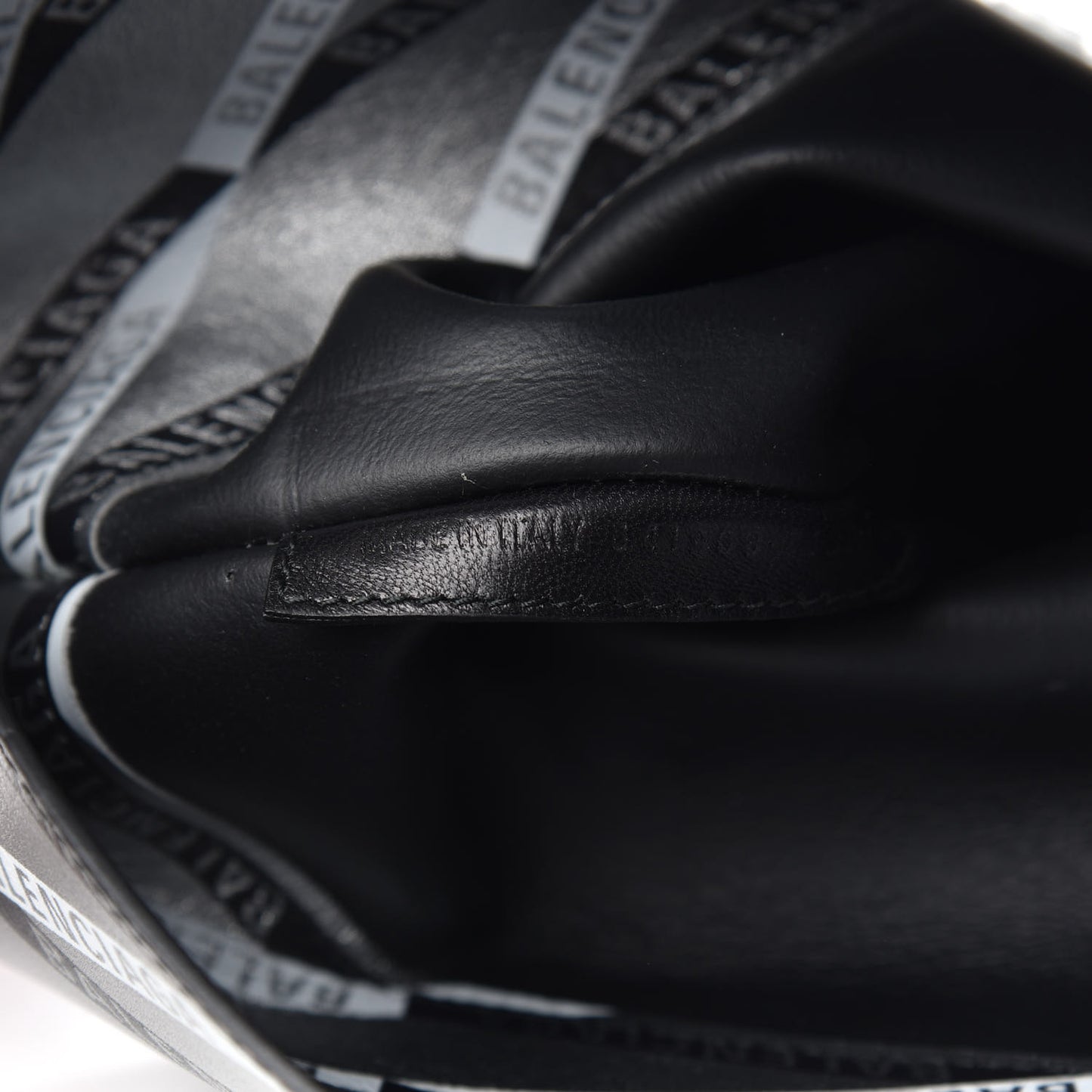 Metallic Calfskin Losange Monogram Plastic Bag Shopper S Silver Black White