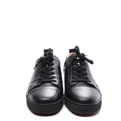 Christian Louboutin Calfskin Mens Louis Junior Flat Sneakers 44.5 Black 3 of 11