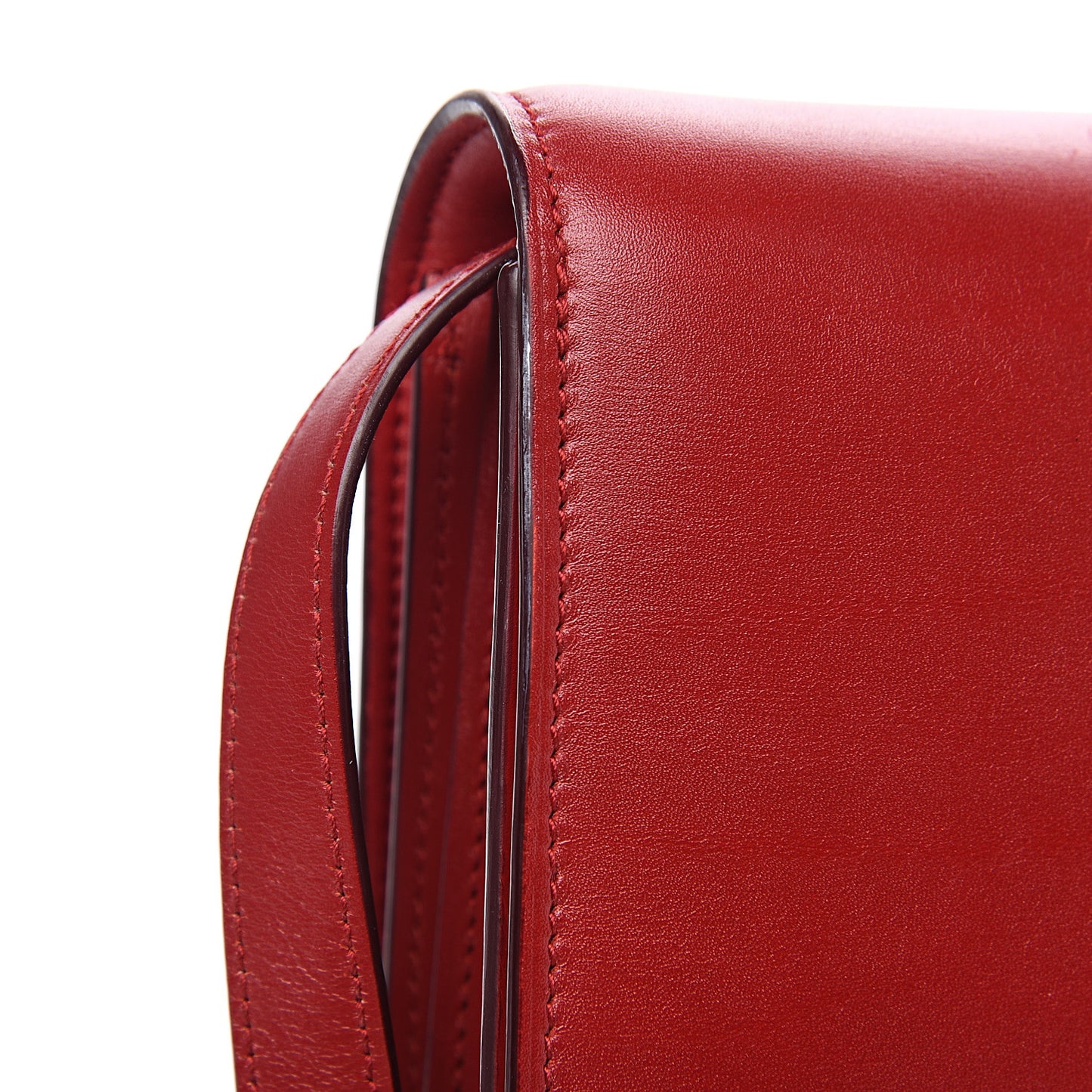 Box Calfskin Medium Classic Box Flap Bag Red