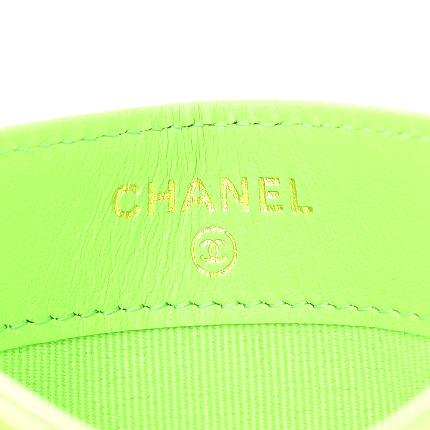 Chanel Caviar Quilted Card Holder Green 6 of 8