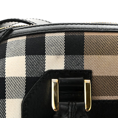 Burberry House Check Bridle Calfskin Medium Alchester Bowling Bag Black 11 of 13