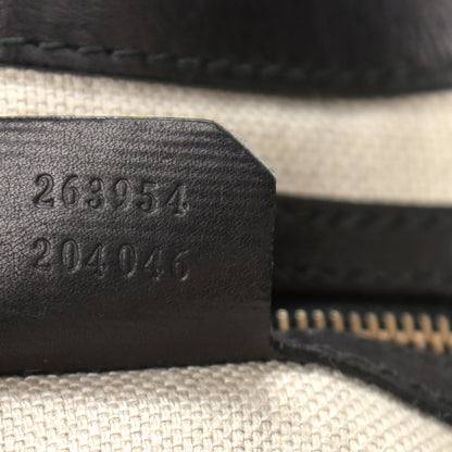 Gucci Calfskin Handmade Medium Flap Shoulder Bag Black 6 of 13