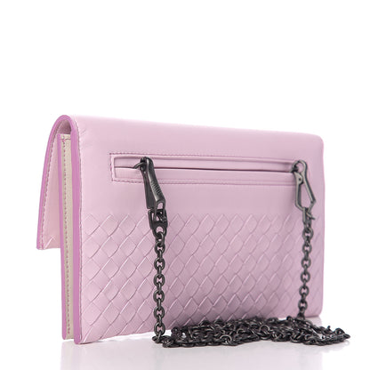 Bottega Veneta Nappa Intrecciato Wallet Bag Dragee Mist Twilight 2 of 9