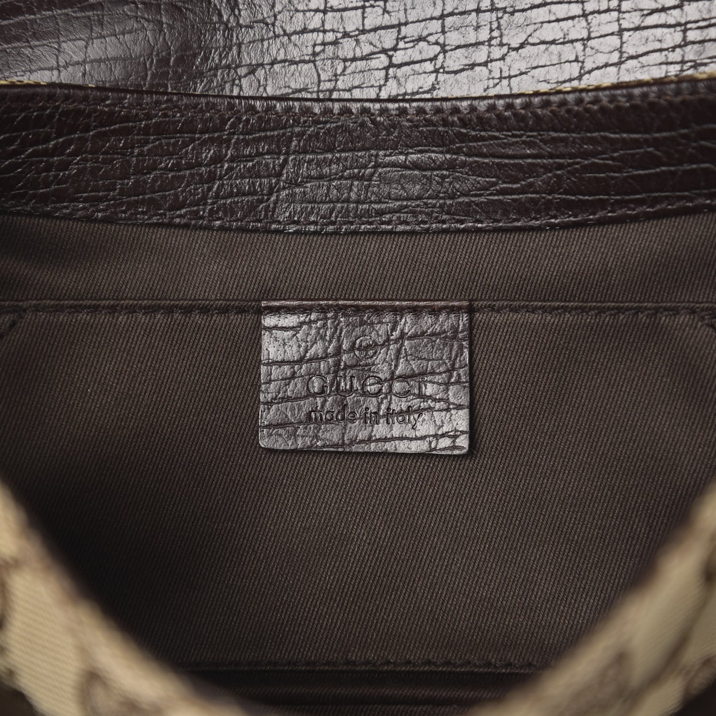 Monogram Horsebit Clutch Dark Brown