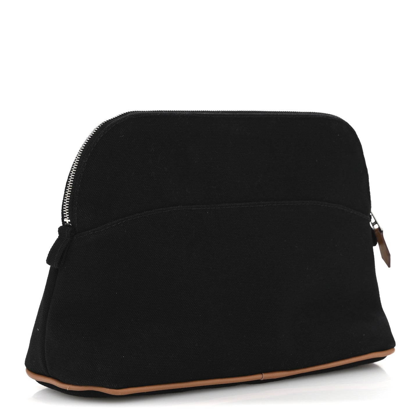 Cotton Canvas Bolide Travel Cosmetic Pouch MM Black