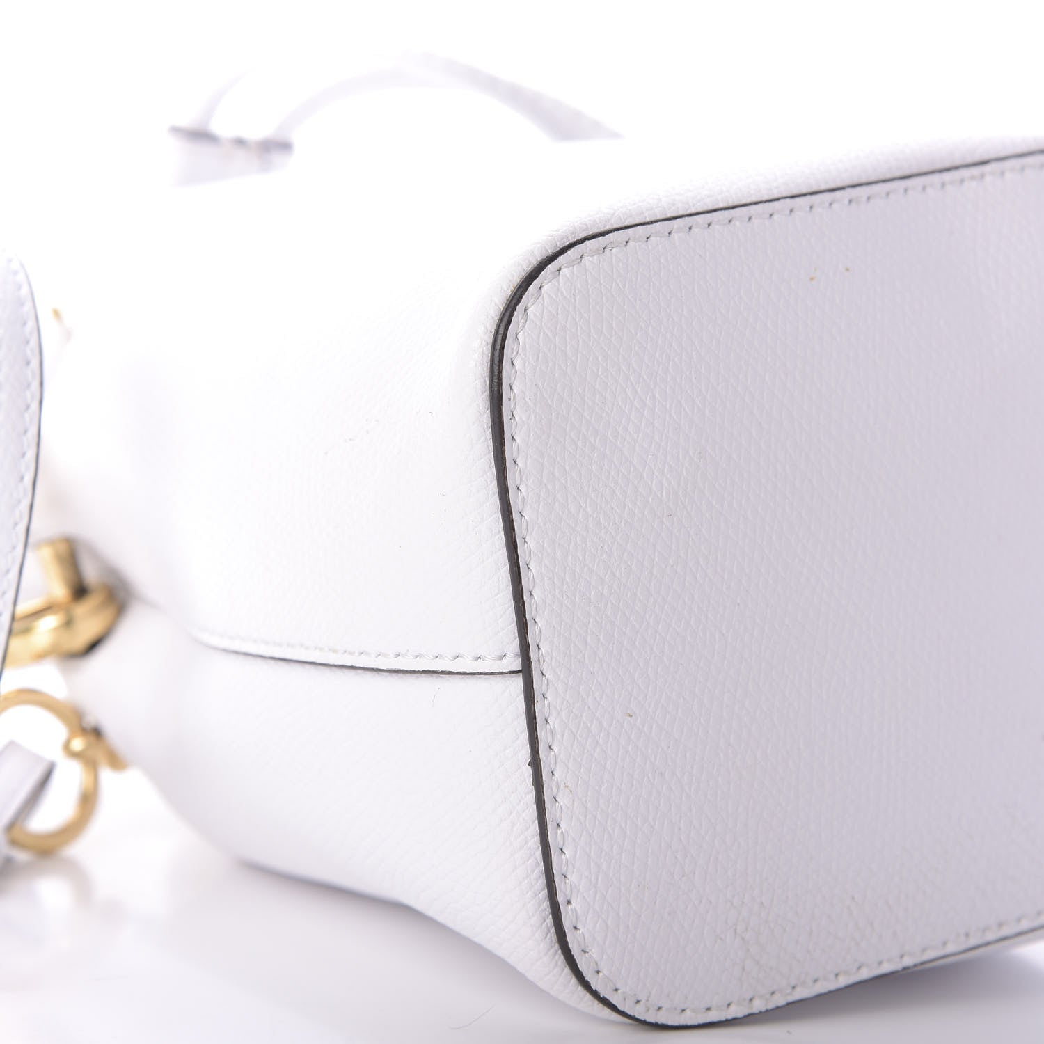 Fendi Vitello Cruise F is Fendi Mini Mon Tresor Bucket Bag Optical White 6 of 9