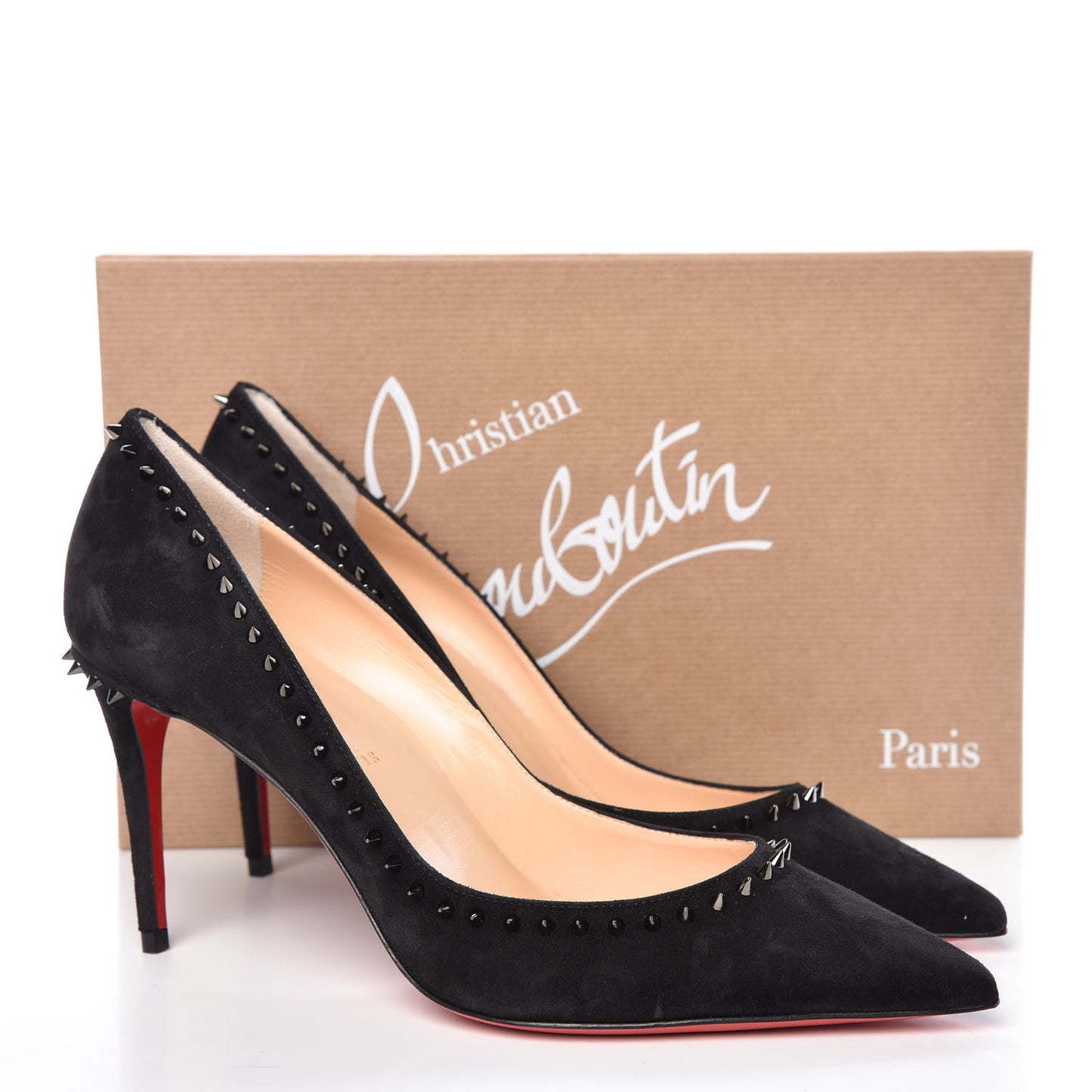 Suede Anjalina 85 Pumps 38.5 Black