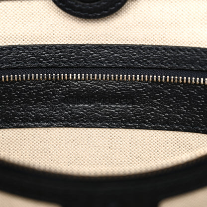 Gucci GG Supreme Monogram Textured Calfskin Web Medium Ophidia Shopping Tote Beige Blue 6 of 10