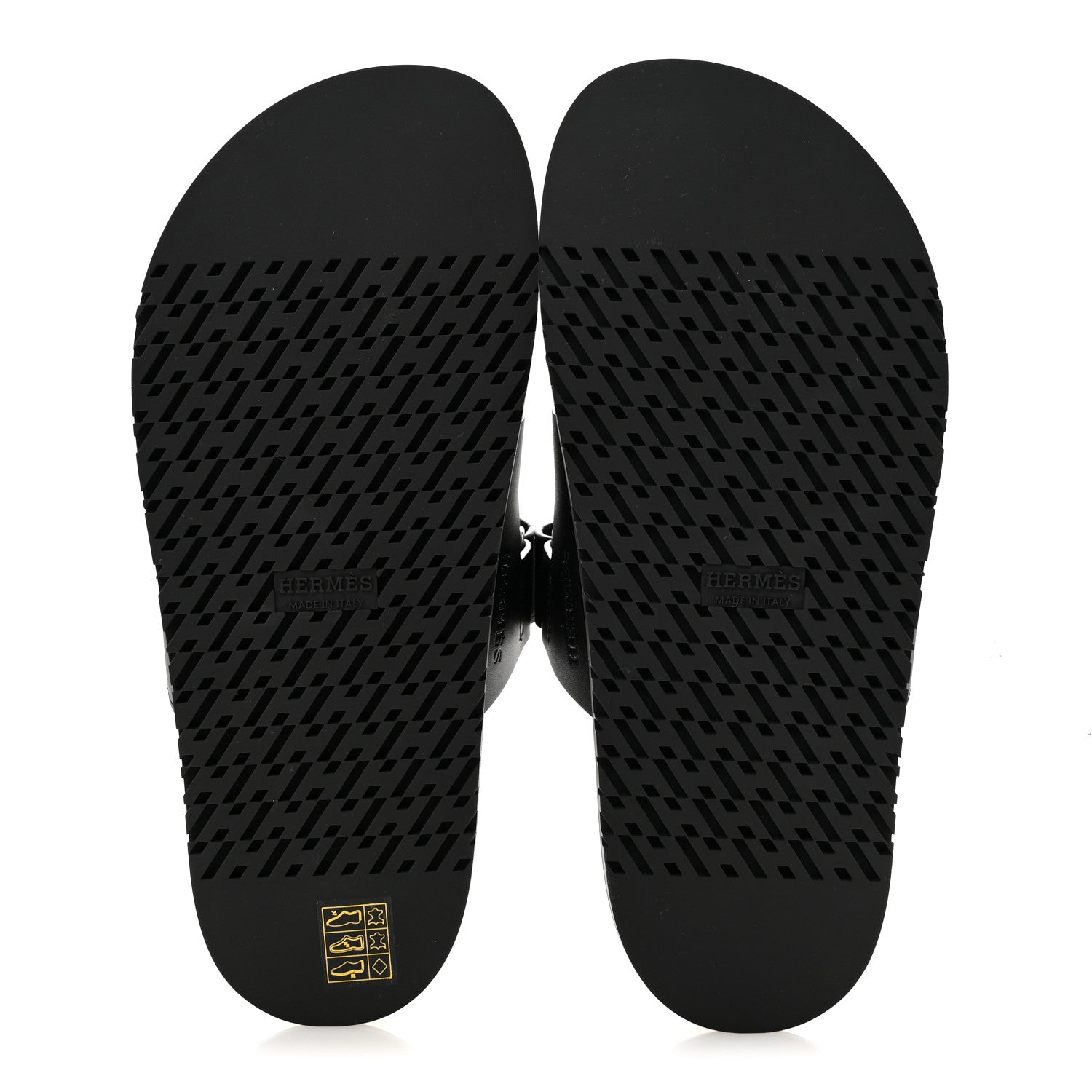 Hermes Calfskin Womens Chypre Sandals 38.5 Black 6 of 10