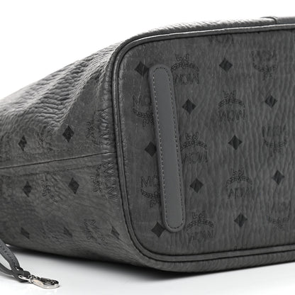 MCM Visetos Medium Reversible Shopper Tote Phantom Grey 7 of 8