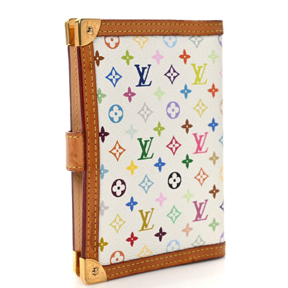 Louis Vuitton Monogram Multicolor Small Ring Agenda Cover White 3 of 7
