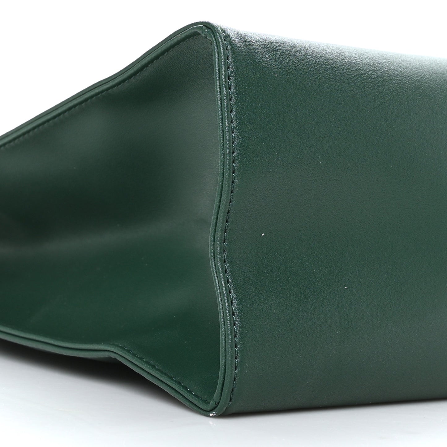 Vegan Leather Medium Shopping Bag Dark Olive