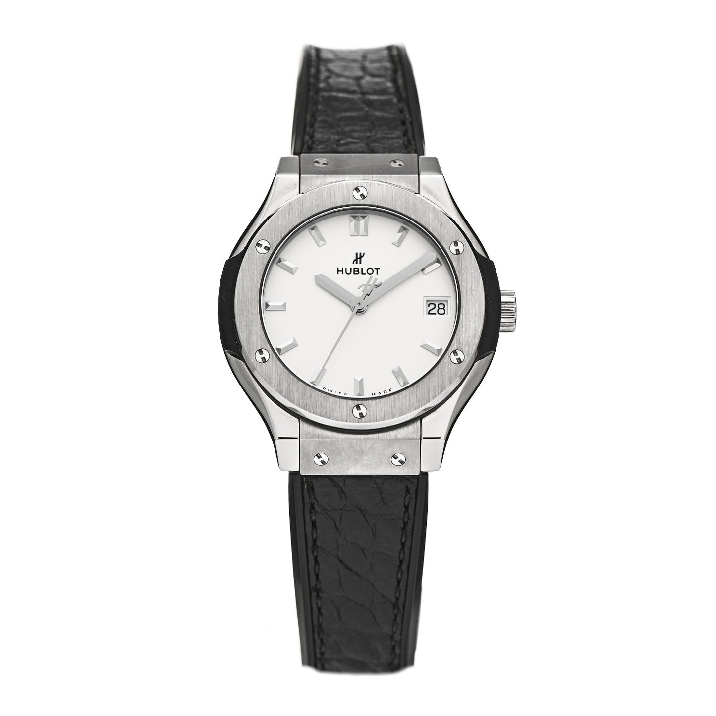 Titanium Alligator 33mm Classic Fusion Quartz Watch 581.NX.2611.RX