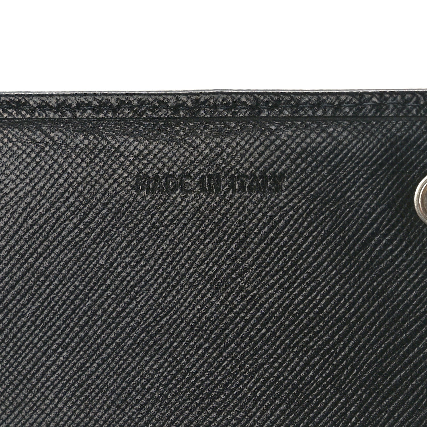 Prada Saffiano Triangle Continental Flap Wallet Black 7 of 9