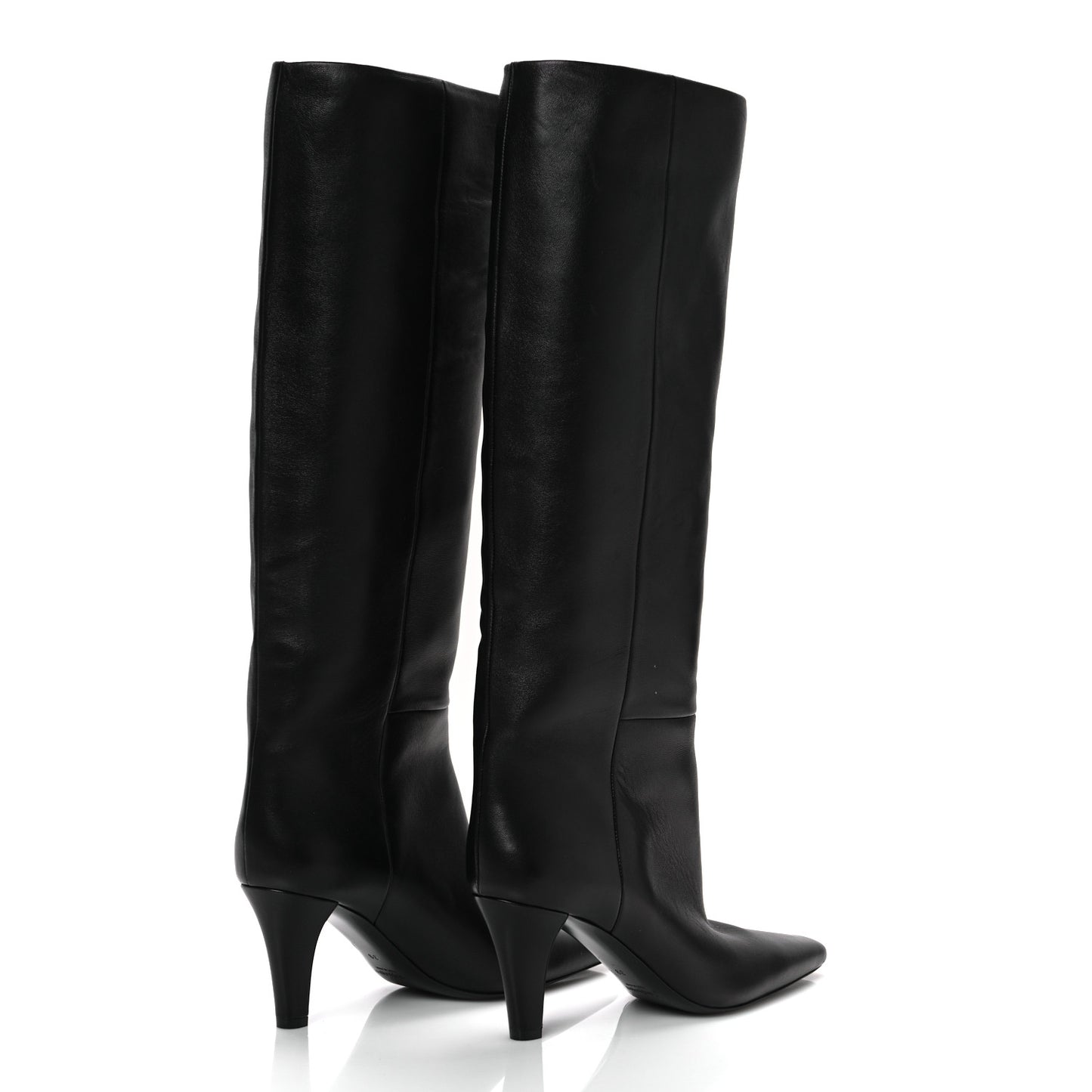 Calfskin Jill Knee High Boots 39 Black