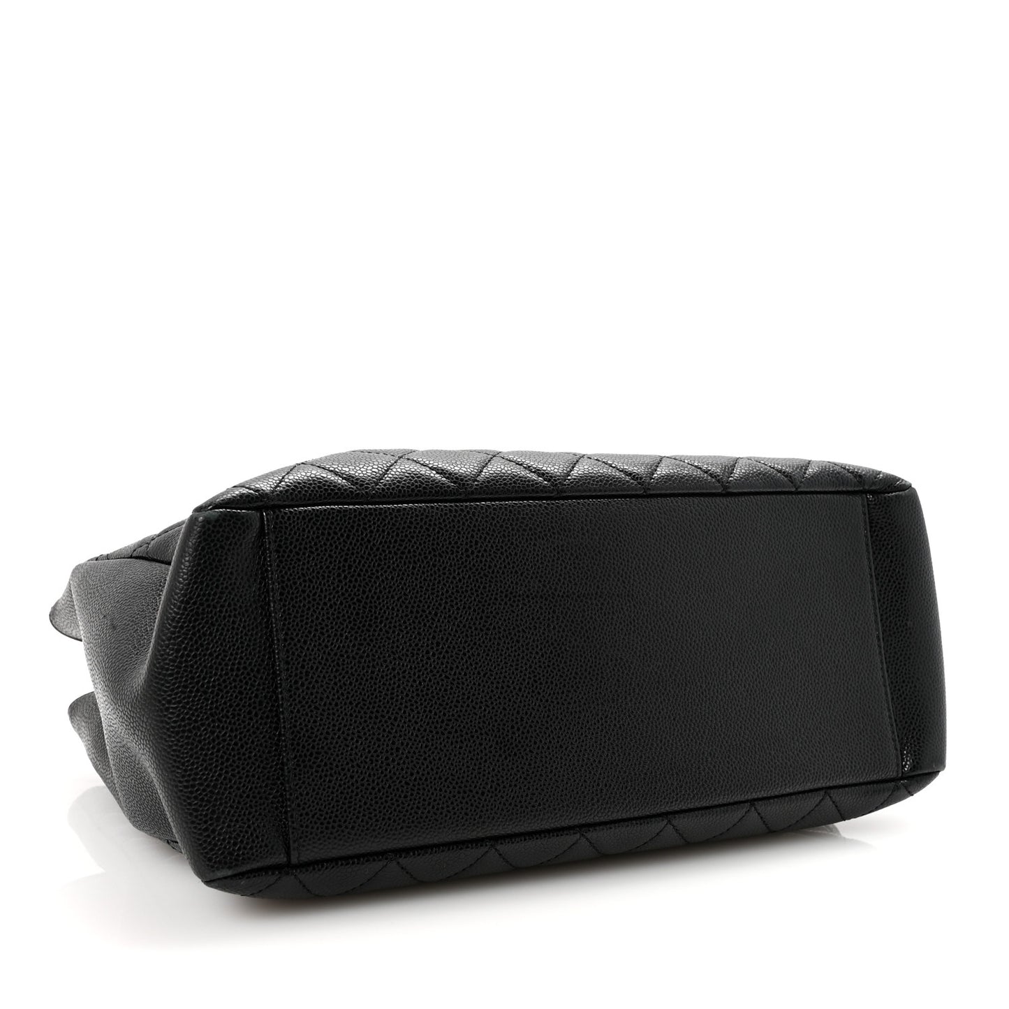 Caviar Quilted Grand Shopping Tote GST Black