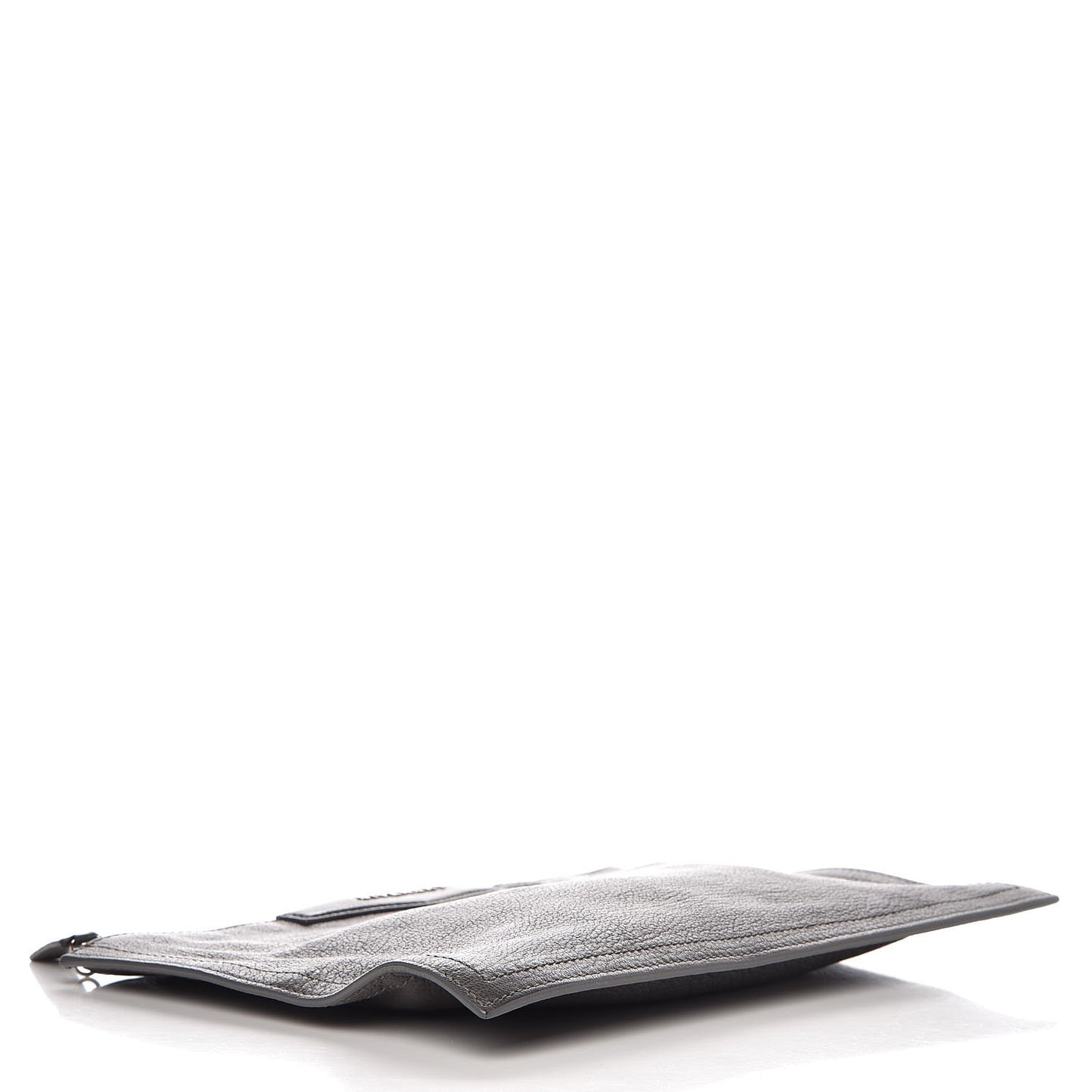Sugar Goatskin Medium Antigona Pouch Elephant Grey