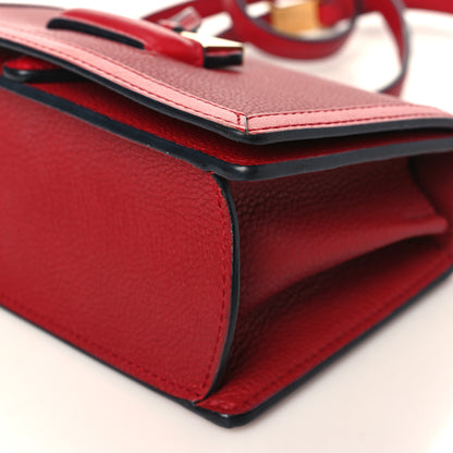 Loewe Calfskin Small Barcelona Shoulder Bag Dark Red 9 of 9