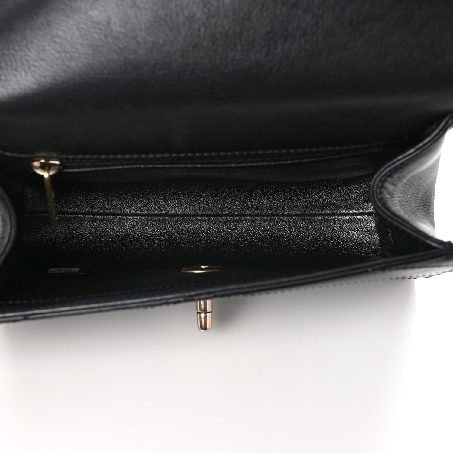 Chanel Calfskin Chevron Stitched Coco Waist Bag Black 5 of 9