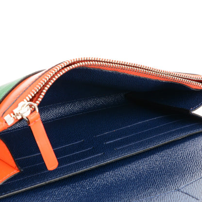 Louis Vuitton Epi Flore Wallet Tri-Color Orange 5 of 7