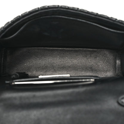 Miu Miu Nappa Matelasse Crystal Embellished Lady Top Handle Bag Black 6 of 10