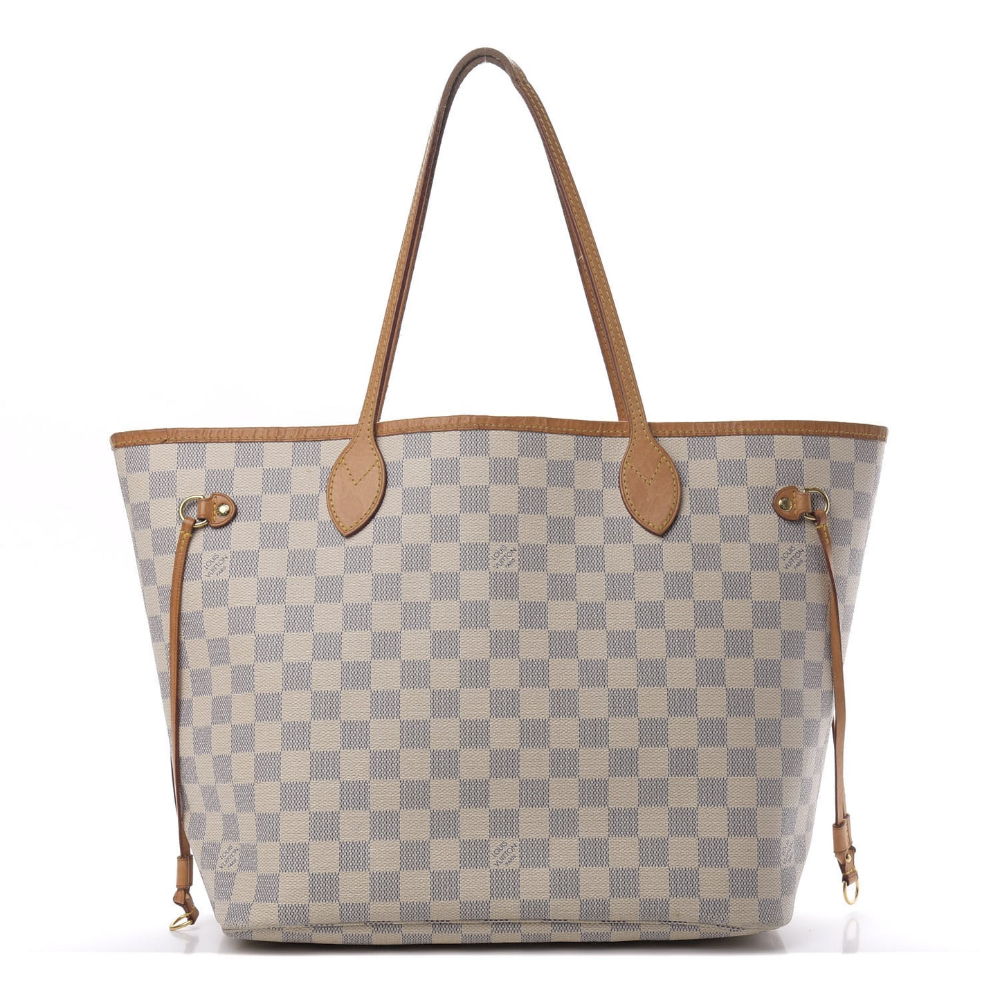 Damier Azur Neo Neverfull MM Rose Ballerine