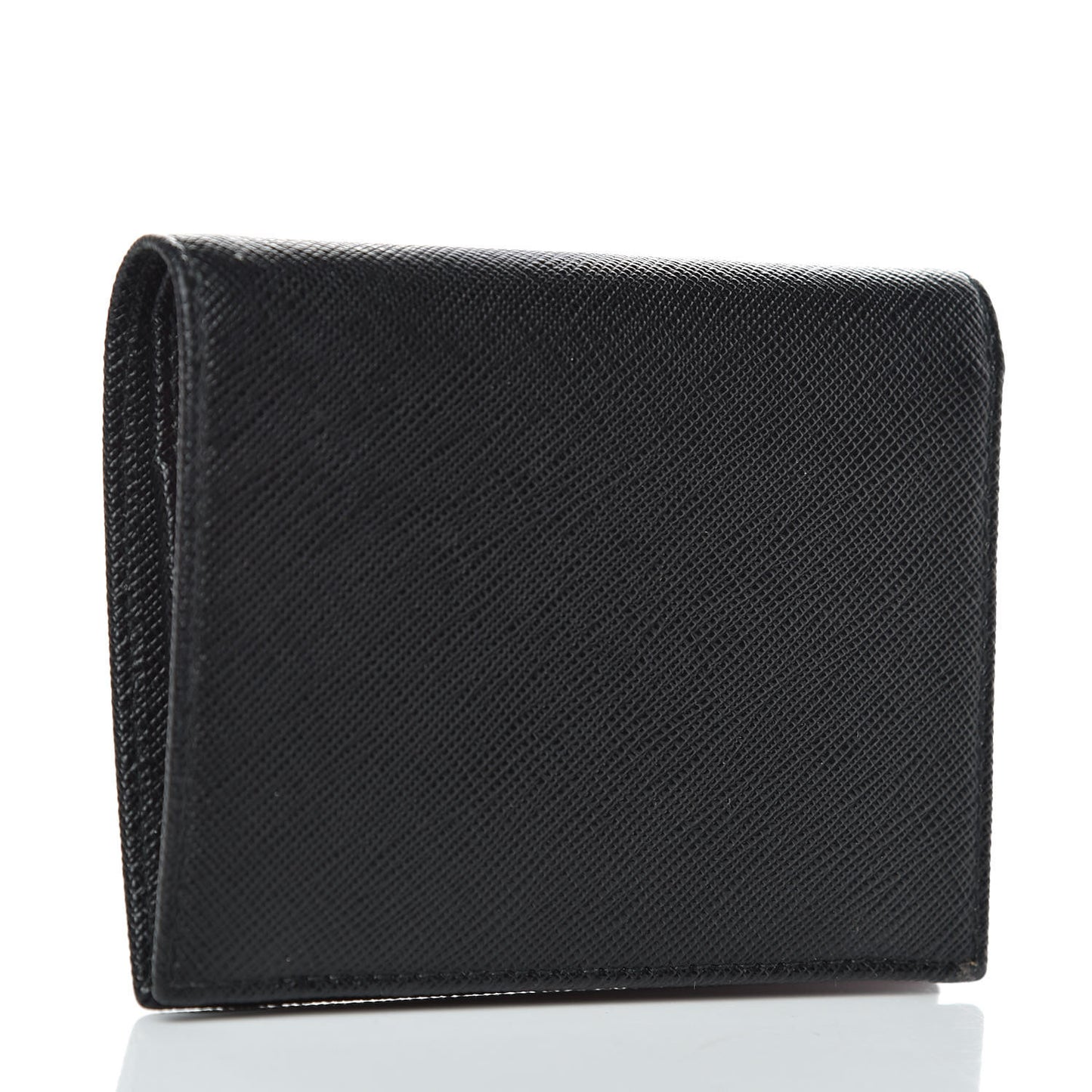 Saffiano Multicolor Compact Wallet Black Soleil