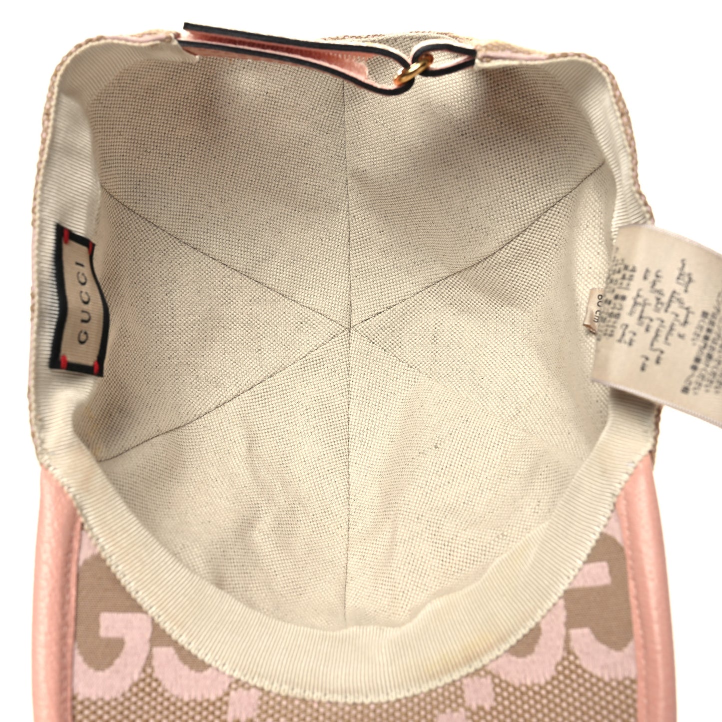 Monogram Jumbo GG Mosteri Baseball Hat XXL 60 Beige Light Pink