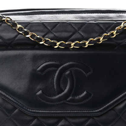 Chanel Lambskin Quilted Tassel Camera Case Navy 8 of 14