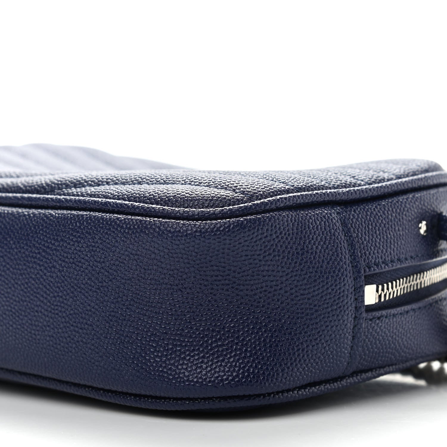 Saint Laurent Grain De Poudre Matelasse Monogram Mini Lou Camera Bag Azure Blue 9 of 9