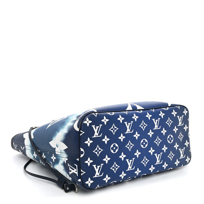 Louis Vuitton Monogram Escale Neverfull MM Blue 4 of 11