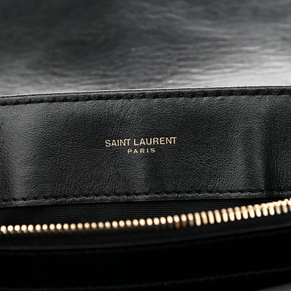 Saint Laurent Calfskin Y Quilted Monogram Medium Loulou Chain Satchel Black 6 of 9